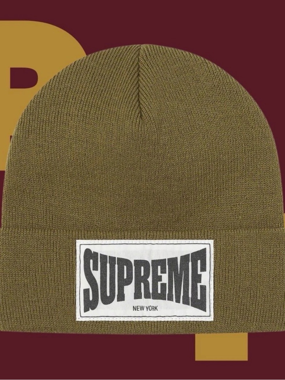 Supreme Woven Label Beanie
